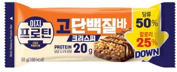 롯데웰푸드 이지프로틴 고단백질바 (크리스피)