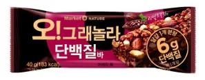 마켓오네이처 오 그래놀라 단백질바 40g