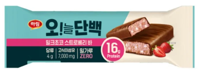 오늘단백 밀크초코 스트로베리 바