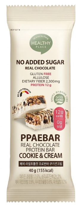 빼바 리얼초콜릿 프로틴바 쿠키앤크림 40g