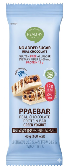 빼바 리얼초콜릿 프로틴바 그릭요거트 40g