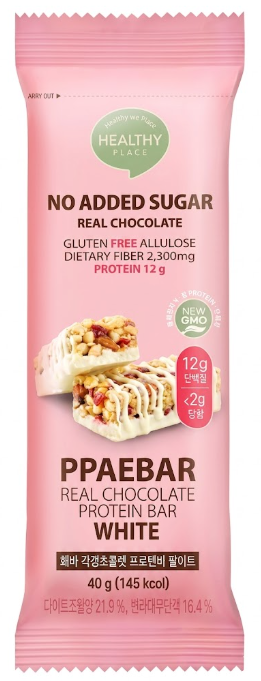 빼바 리얼초콜릿 프로틴바 화이트 40g