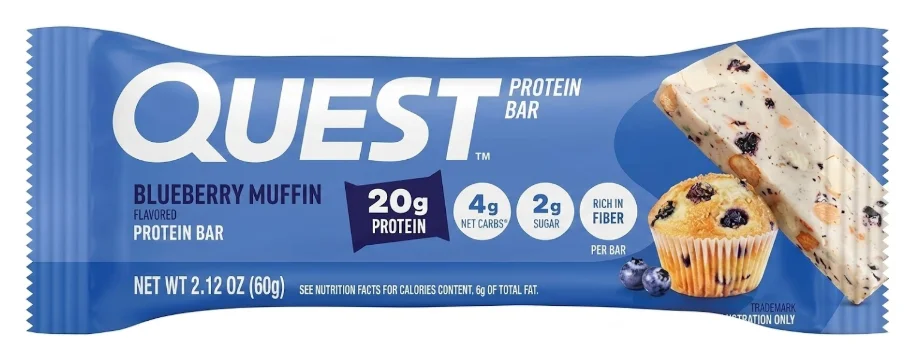 퀘스트 뉴트리션 단백질바 (블루베리 머핀)