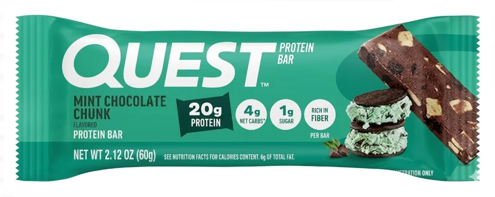 퀘스트 뉴트리션 단백질바 (민트 초콜릿 청크)