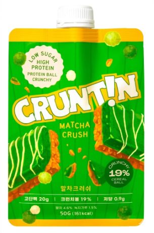 크런틴 단백질 쉐이크 (말차크러쉬 크런치볼)