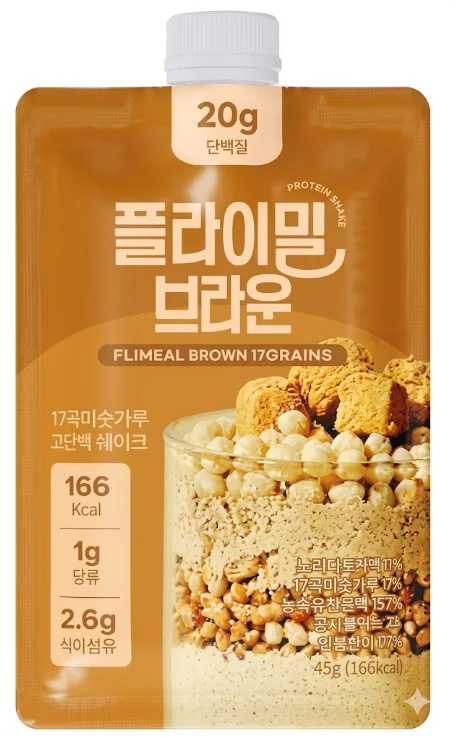 플라이밀 단백질 쉐이크 (브라운)