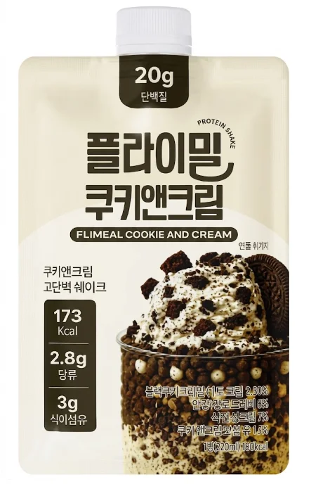 플라이밀 단백질 쉐이크 (쿠키앤크림)