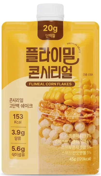 플라이밀 단백질 쉐이크 (콘시리얼)