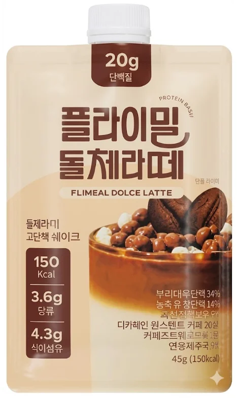 플라이밀 단백질 쉐이크 (돌체라떼)