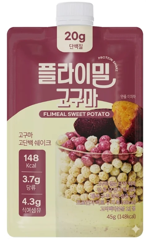 플라이밀 단백질 쉐이크 (고구마)
