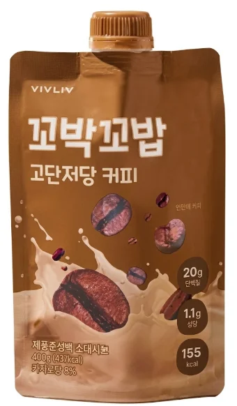 꼬박꼬밥 단백질 쉐이크 고단저당 (커피)