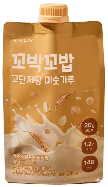 꼬박꼬밥 단백질 쉐이크 고단저당 (미숫가루)