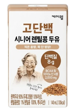 케어웰 고단백 시니어 렌틸콩 두유