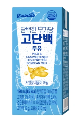 그레인랩 담백한 무가당 고단백 두유