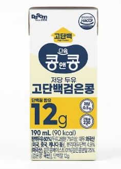콩앤콩 고단백 검은콩 저당 두유