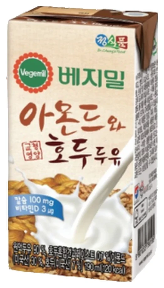 베지밀 아몬드와 호두 두유