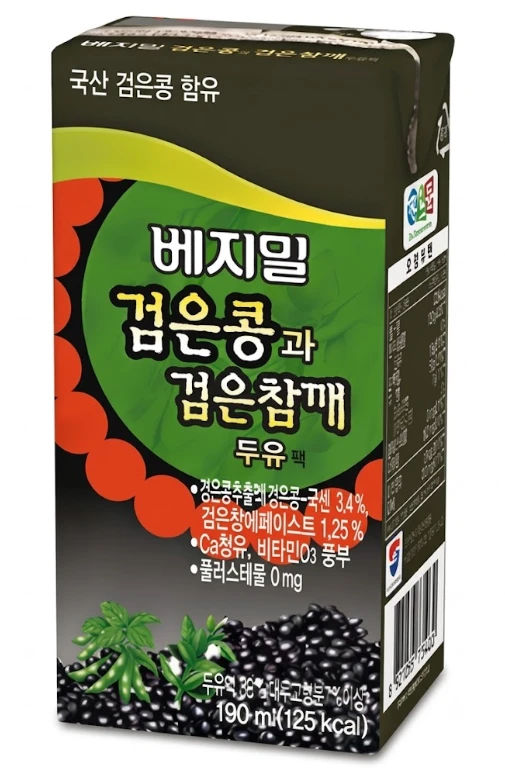 베지밀 검은콩과 검은참깨 두유